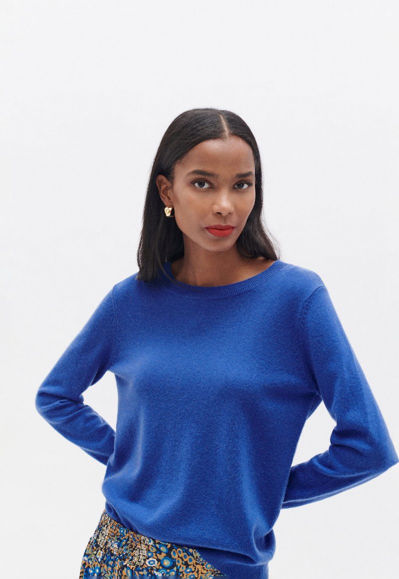 Caroll FRENCH BRAND FASHION ELEGANT MODERN M Pullover electric blue