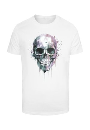 SKULL - Print T-shirt - white