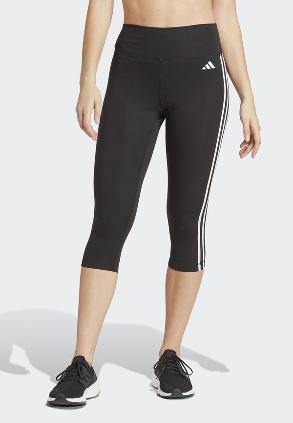 ESSENTIALS 3-STRIPES HIGH-WAISTED - 3/4 sports trousers