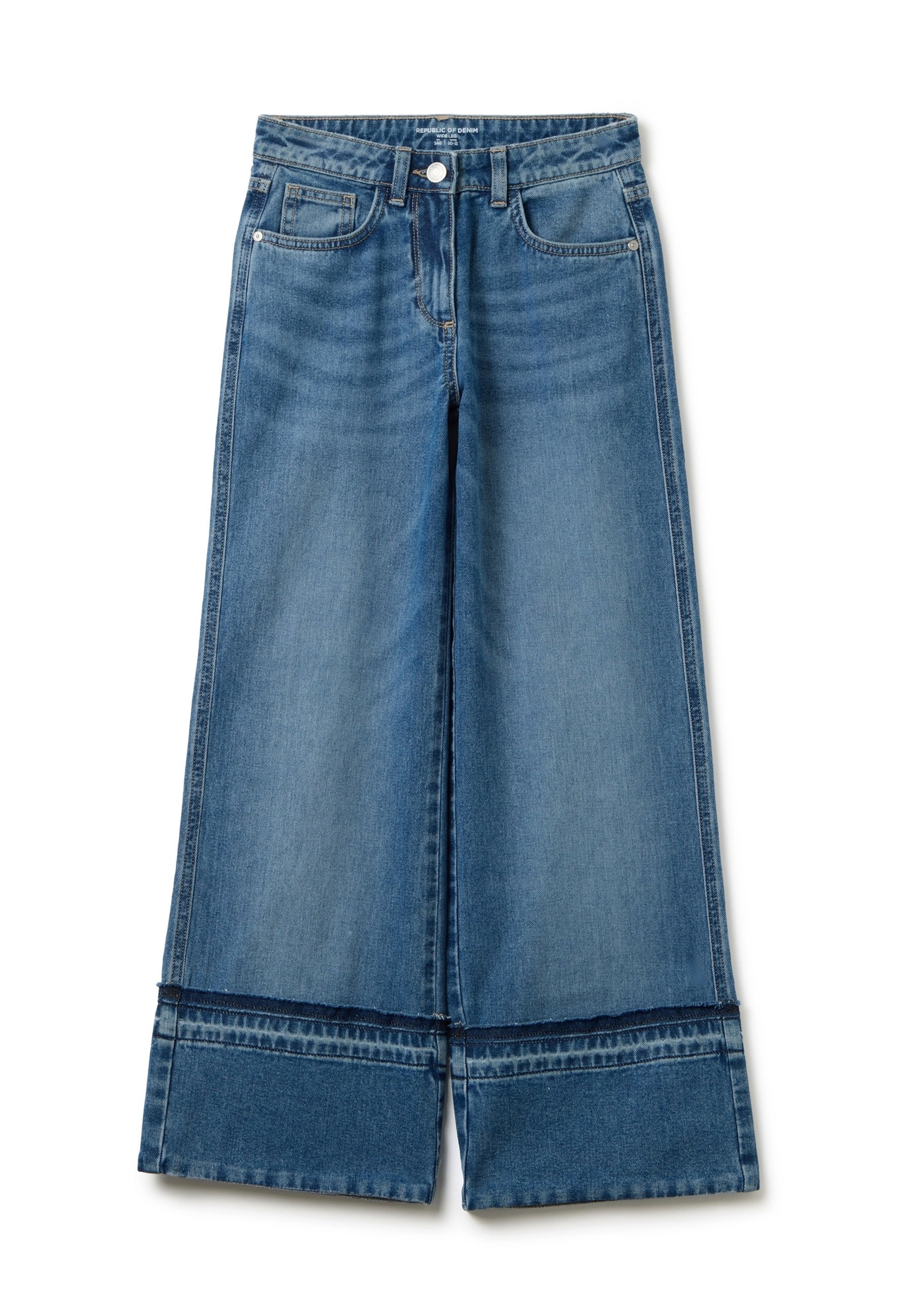 Cropped Jeans Ovs Donna Jeans OVS Jeans A Zampa Blue/blu