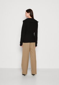 VILA VIRIL HALF ZIPPER  - Strickpullover - black