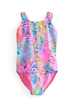 Next STRAPPY RING BACK TUMMY CONTROL - Costume Da Bagno - Blue Ombre Nx381g0fe K11