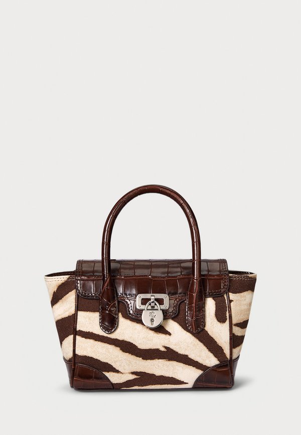ZEBRA PRINT CANVAS SMALL TANNER SATCHEL - Handbag