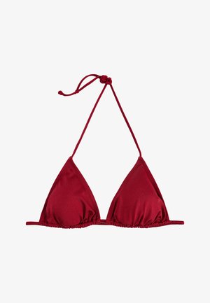Koton, TRIANGLE BIKINI TOP. - Bikinitop - bordeaux