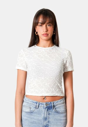 TEXTURED - T-shirt basique - off white