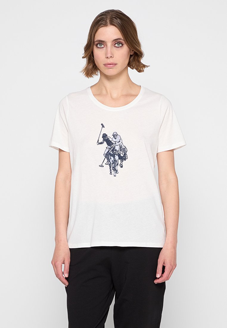 U.S. Polo Assn. T-shirt print crème