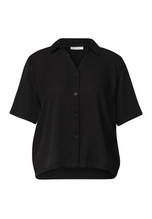 Street One Studio, HEMDBLUSE IN CRINKLE-STRUKTUR - Chemisier - black