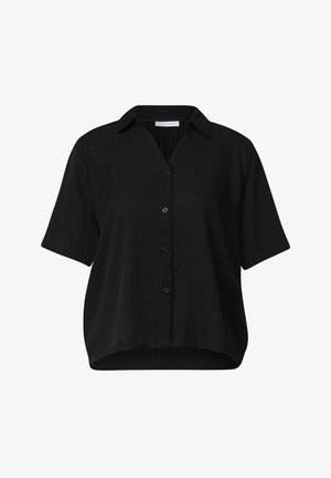 Street One Studio, HEMDBLUSE IN CRINKLE-STRUKTUR - Chemisier - black
