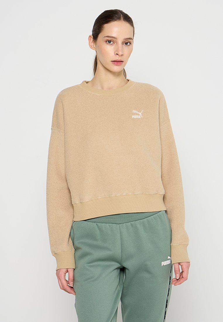 Puma Fleece trui beige Puma Fleece trui beige