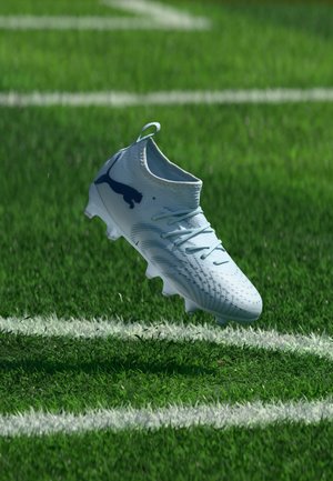 Puma FUTURE 9 MATCH FG/AG JR UNISEX - Fotballsko for kunstgress - icy blue/blue jewel