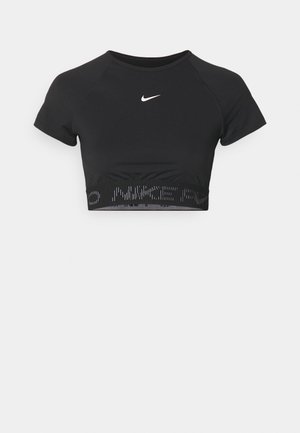 Nike Performance CROP  - Sports T-shirt - black/cool grey/white