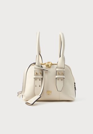 BOWLING BAG ZIP - Schoudertas - bianco seta/matt gold-coloured