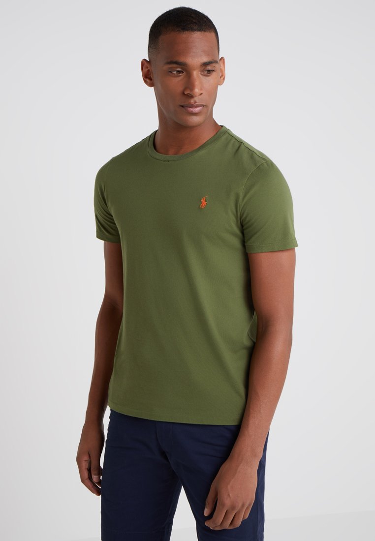 Polo Ralph Lauren CUSTOM SLIM FIT JERSEY CREWNECK T-SHIRT - T-shirt básica - supply olive