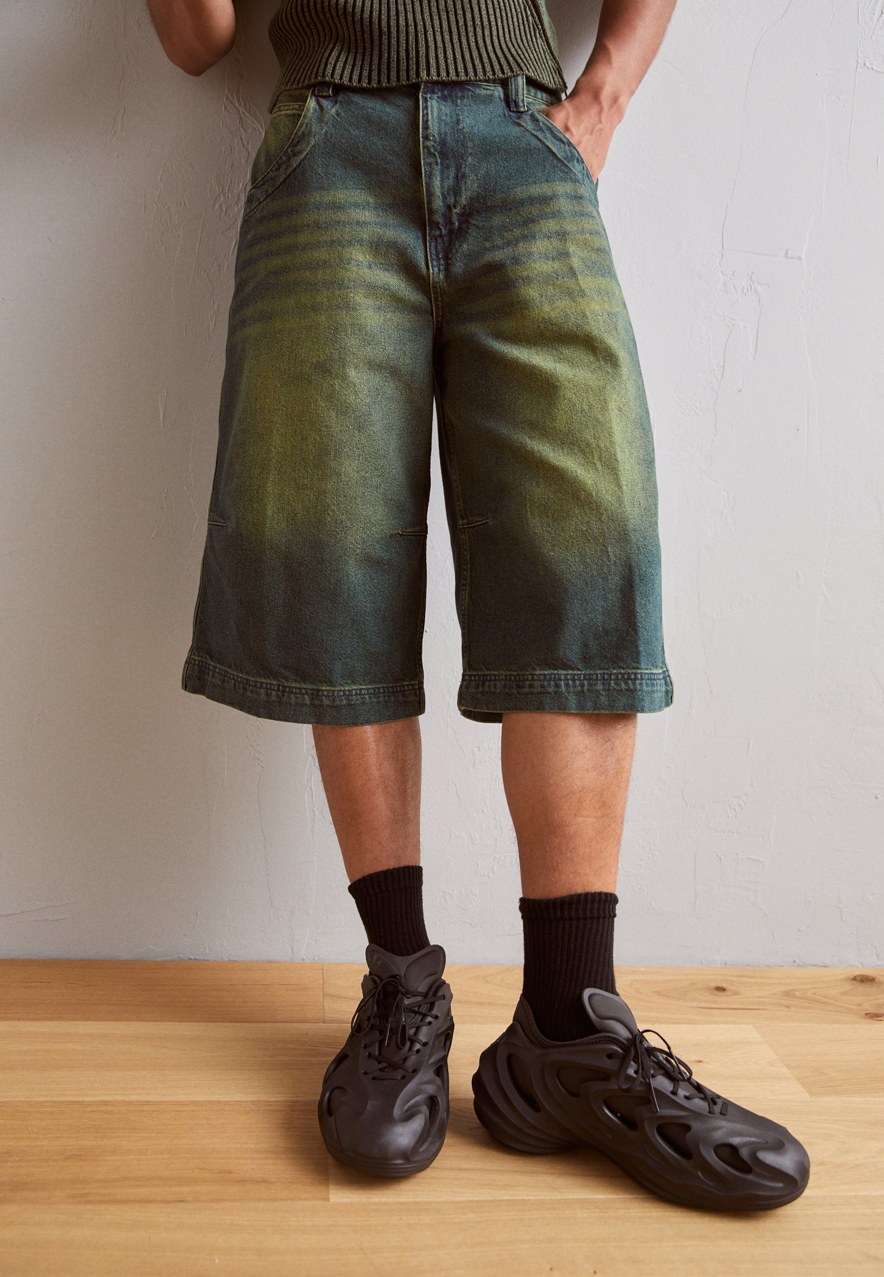 Jaded London Denim shorts - colossus wash denim jort/blue - Zalando