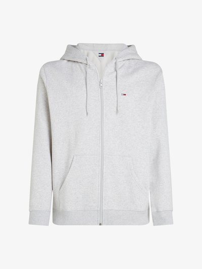 FLAG ZIP THRU - Sweat à capuche - silver grey heather