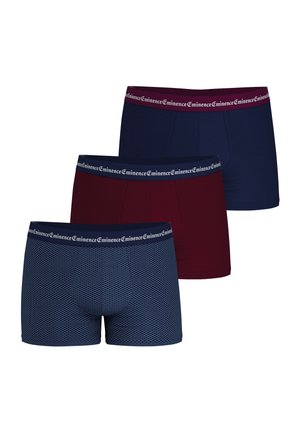 LOT DE 3  PACK BUSINESS  - Boxers - marine bordeaux