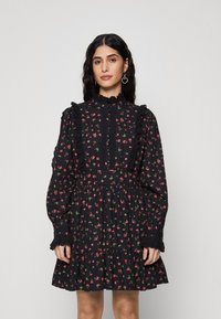 YAS Petite YASSIV DRESS  - Abito a camicia - black/pink
