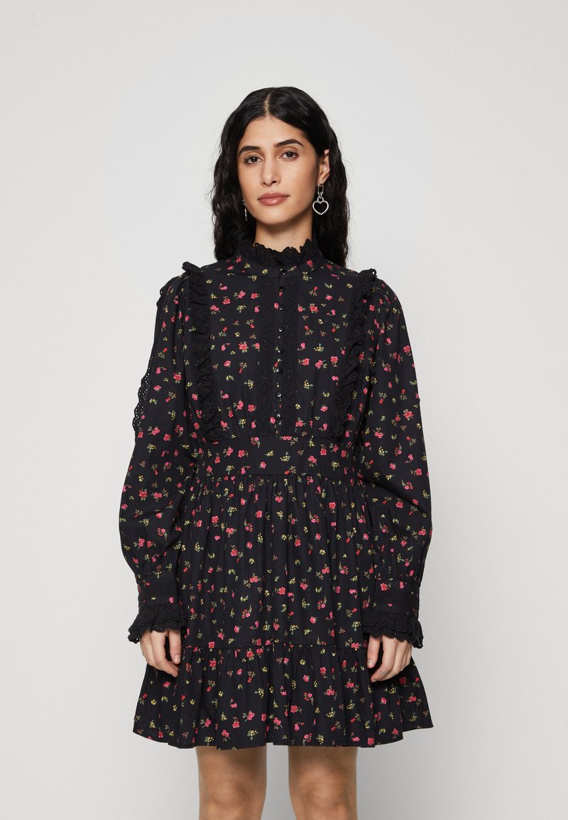 YAS Petite YASSIV DRESS  - Abito a camicia - black/pink