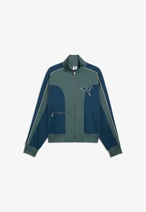 Puma, T7 LOVE OF THE CAT RELAXED TRACK JACKET - Sweatjakke - midnight petrol-herb garden