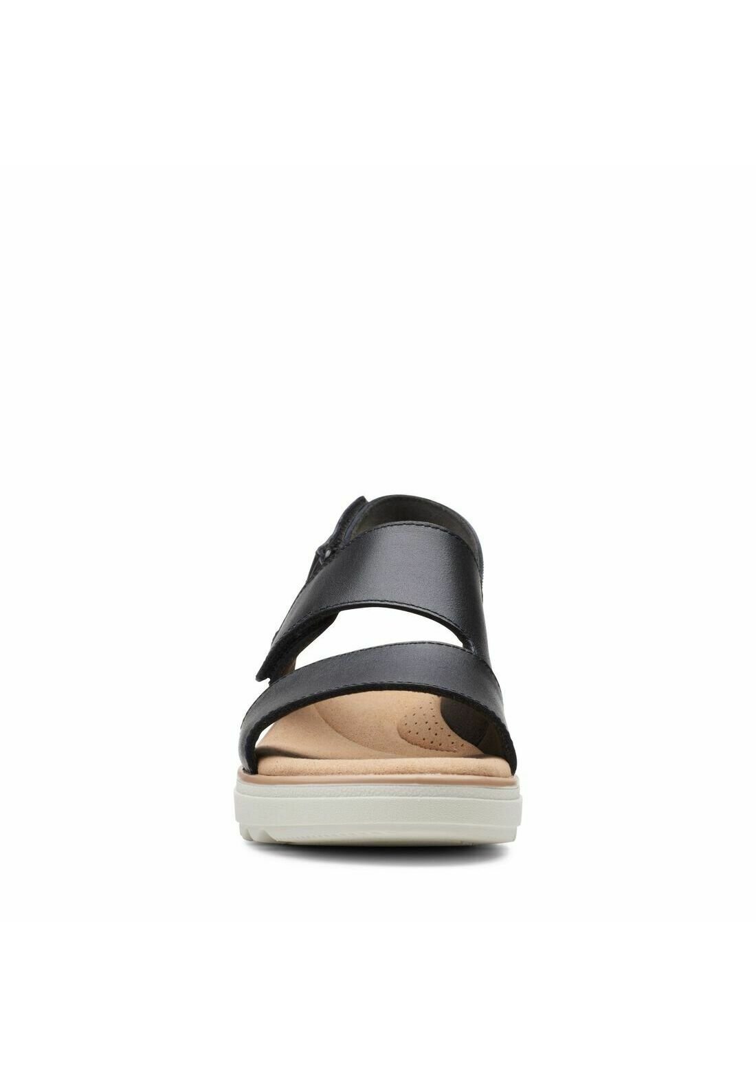 Clarks Sandalias de cuña - black leather/negro - Zalando.es