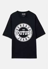 LOGO ROUND - Print T-shirt - black