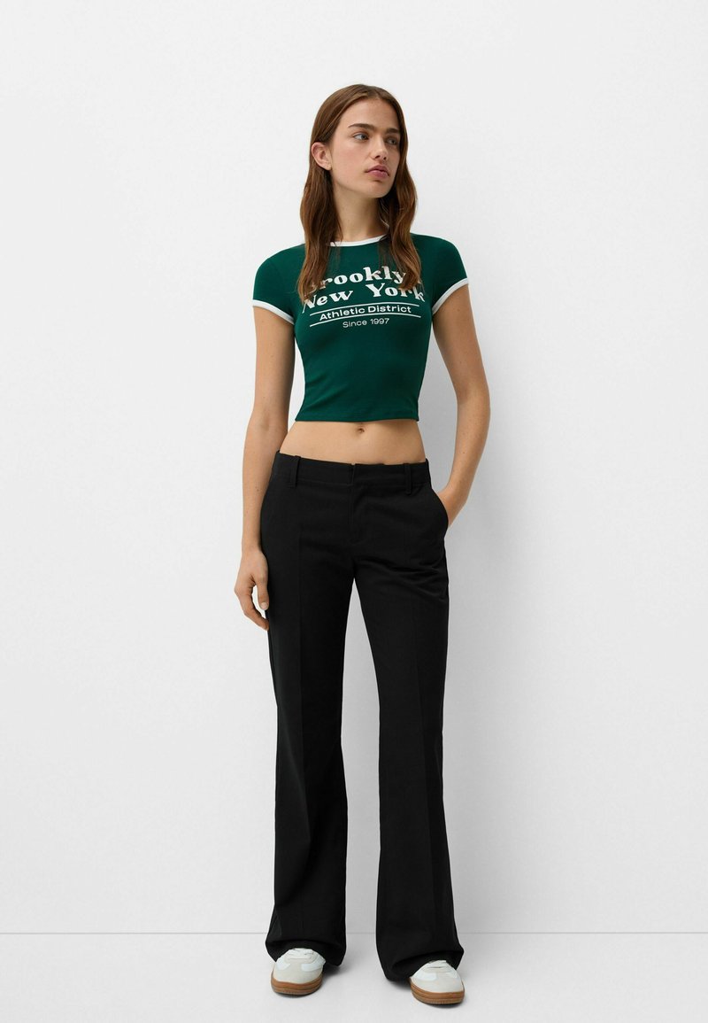 Bershka Broek zwart denim/blackdenim Bershka Broek zwart denim/blackdenim