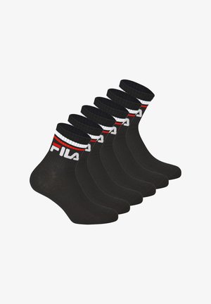 Fila UNISEX  6 PAAR QUARTER  LOGO-BUND - Sukat - schwarz