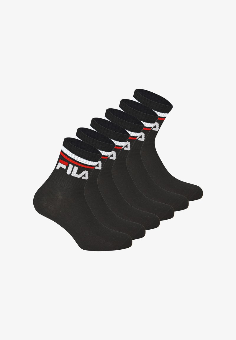 Fila UNISEX 6 PAAR QUARTER czarny