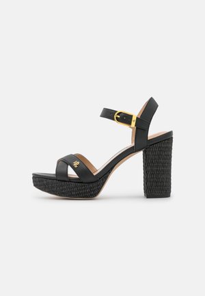 Sandály na vysokém podpatku - black