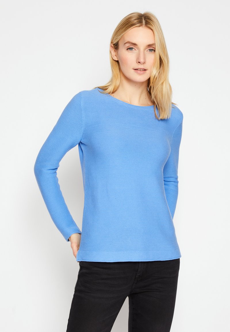 TOM TAILOR NEW OTTOMAN - Strickpullover - soft charming blue