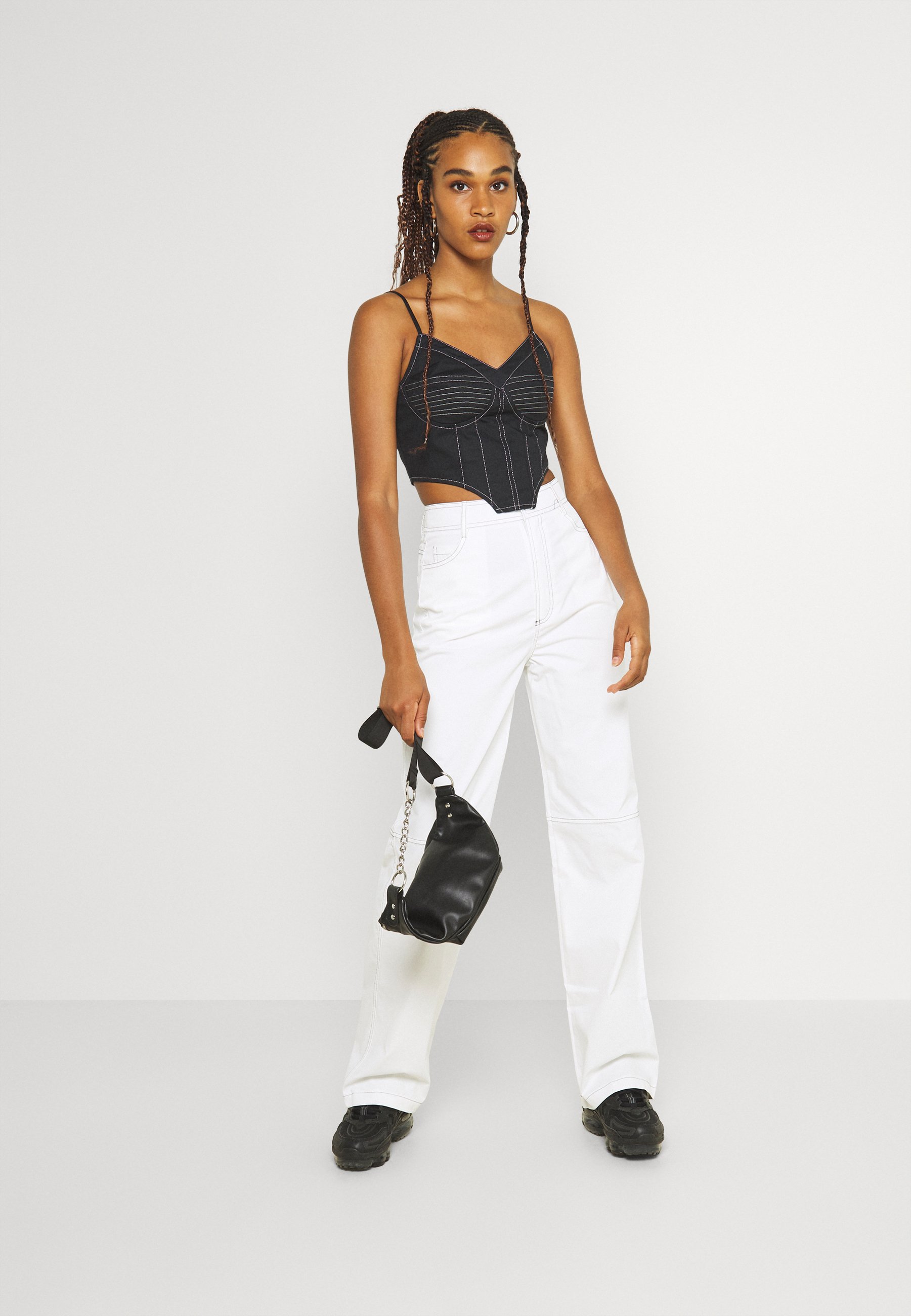 Femme CONTRAST STRAIGHT LEG TROUSER - Pantalon classique Femme CONTRAST STRAIGHT LEG TROUSER - Pantalon classique
