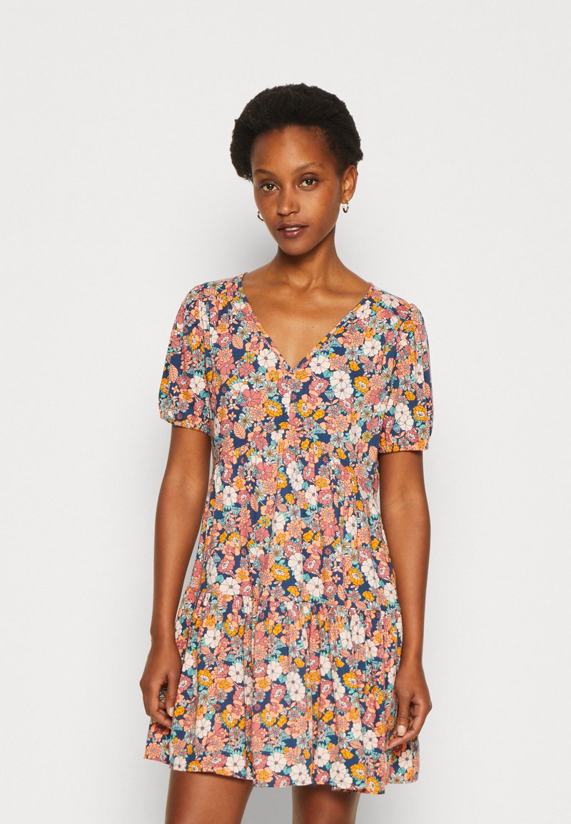 GAP VNECK MINI GAUZE DRESS Day dress april/multicoloured Zalando