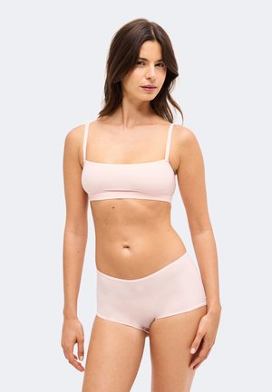 L/AB c/o Off-White, HORIZONTAL COMFORT SEAM THIN STRAP BANDEAU BRA - Многофункционален сутиен/Сутиен без презрамки - crystal pink