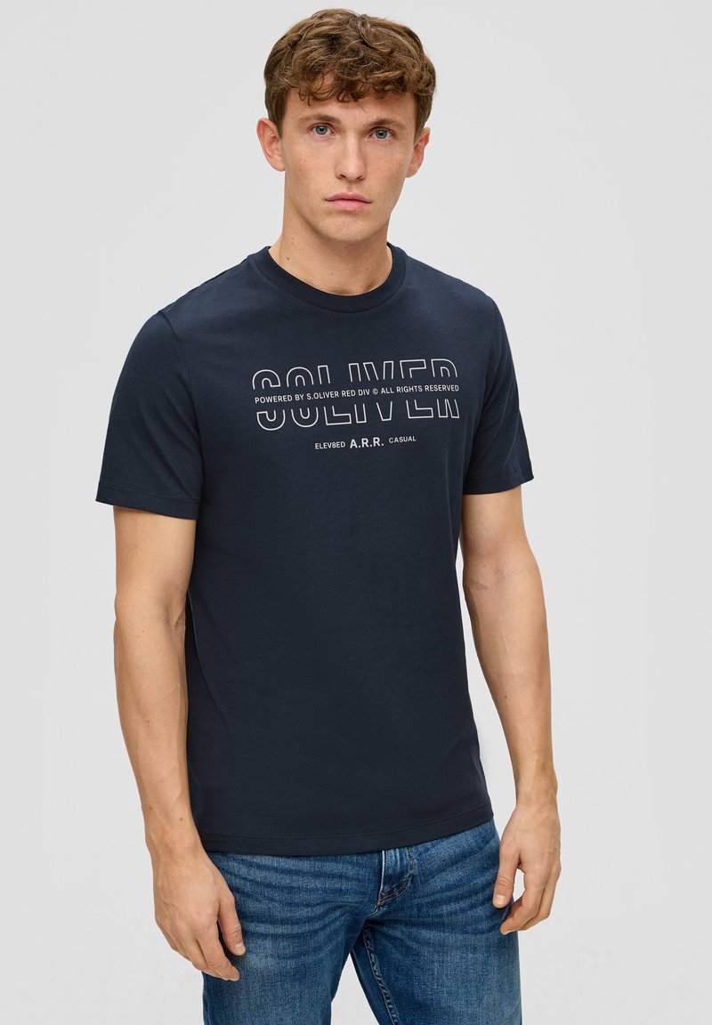 s.Oliver T-Shirt print - navy