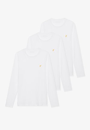 3 PACK - Topper langermet - 3x bright white 11-0601 tcx