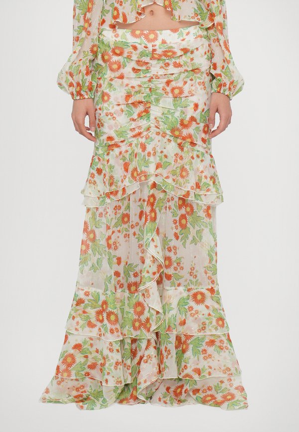 THEA SKIRT - Maxi skirt - marlene batik small ivory