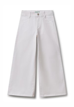 WIDE LEG - Flared Jeans - white