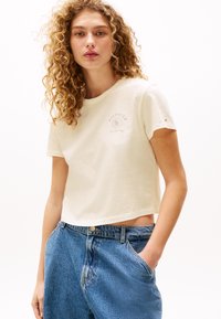 Tommy Hilfiger TH X SOFIA RICHIE GRAINGE T-SHIRT 2 - Basic T-shirt - ivory petal