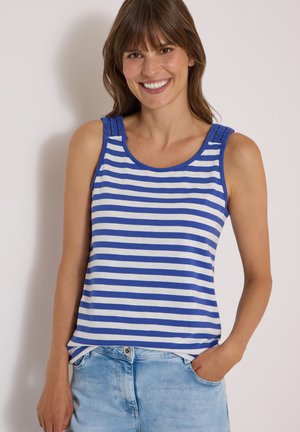 Cecil TOP MIT ROUNDED V-NECK UND STREIFEN - Débardeur - deep river blue