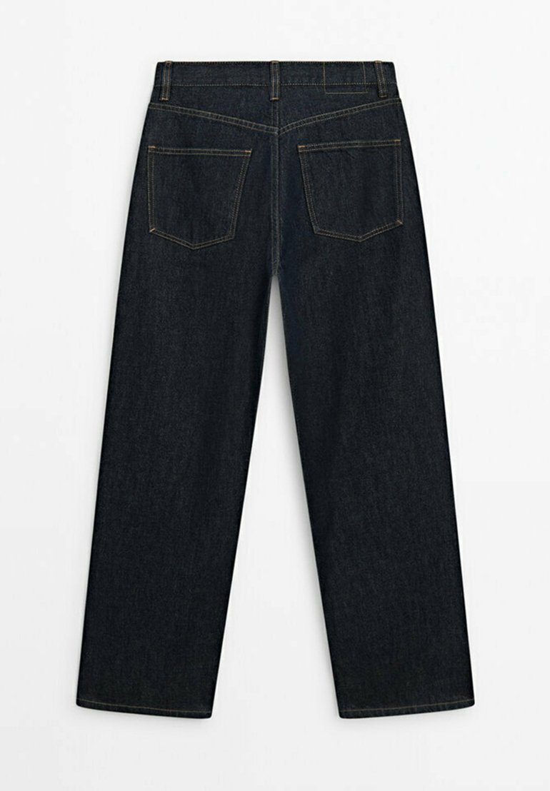Massimo Dutti FADED STRAIGHT-LEG HIGH-WAIST - Straight leg