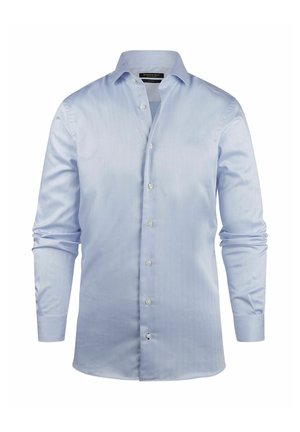 Suitable, STEPPIN' OUT SHIRT SLIM-FIT HERRINGBONE LIGHT BLUE - Shirt - lichtblauw