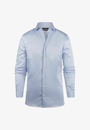 Suitable, STEPPIN' OUT SHIRT SLIM-FIT HERRINGBONE LIGHT BLUE - Overhemd - lichtblauw
