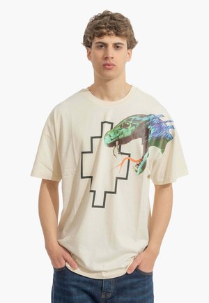 County of Milan, ANIMAL T-SHIRT A MANICA CORTA - T-shirt con stampa - cocco