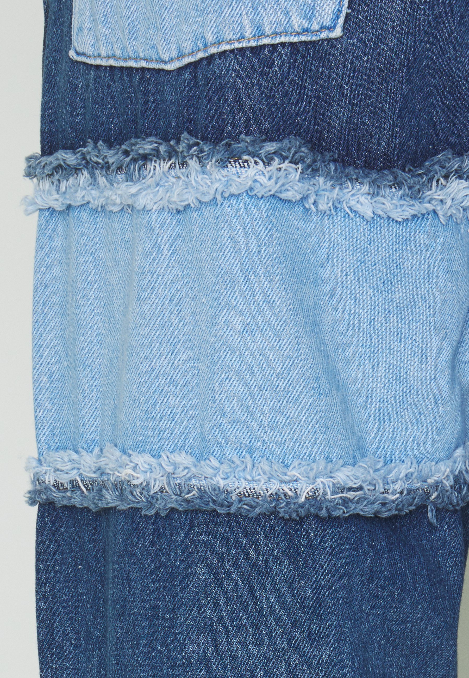 the ragged priest striped panel dad jeans