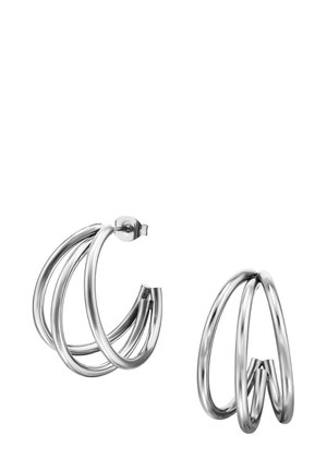 HALBE MIT DREI GEBOGENEN STÄBEN  - Boucles d'oreilles - silver-coloured