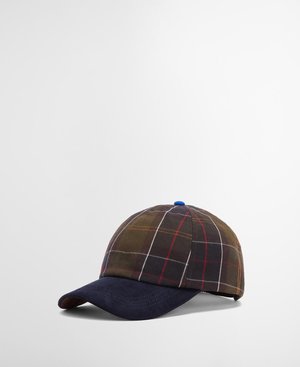 PAUL SMITH LOVES BARBOUR CAP UNISEX - Șapcă - olive/dark blue