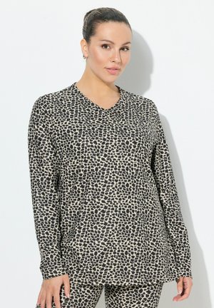 LEOPARD PRINT SKI - T-shirt à manches longues - black