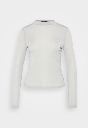 Gina Tricot, GLITTER TURTLENECK - Μπλούζα με μακριά μανίκια - silver grey