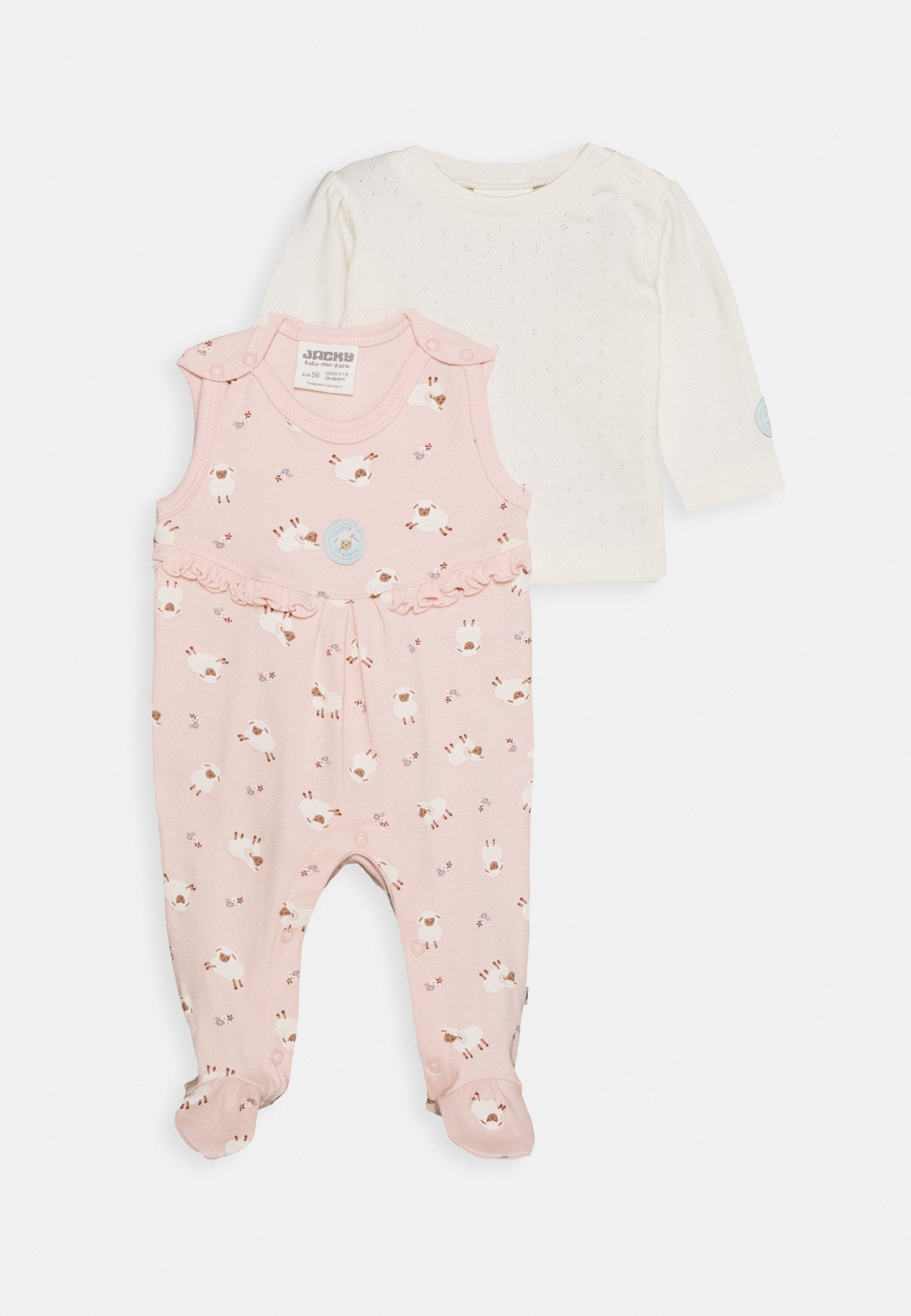 Jacky Baby Strampler Fluffy Lovely Set Jumpsuit Off White Light Pink Zalando Co Uk