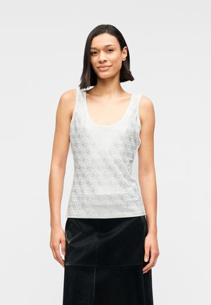 ALLOVER TANK - Top - pure white